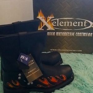 Men X element Footwear Motorcycle / WorkBoots